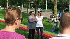 Opening regenboogpad en vrolijke Pridewalk