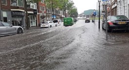 Wateroverlast Hoorn, het Breed verandert in rivier